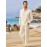 Men's Linen Blend Retro Henley Shirt Long Sleeve T-shirt Tee, Casual Comfy Shirts For Men Spring Summer Autumn, Men's Clothing Tops For Beach Yoga
