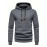 Waffle Pattern Hoodie, Cool Hoodies For Men, Men's Casual Solid Pullover Hooded Sweatshirt With Kangaroo Pocket Streetwear For Winter Fall, As Gifts